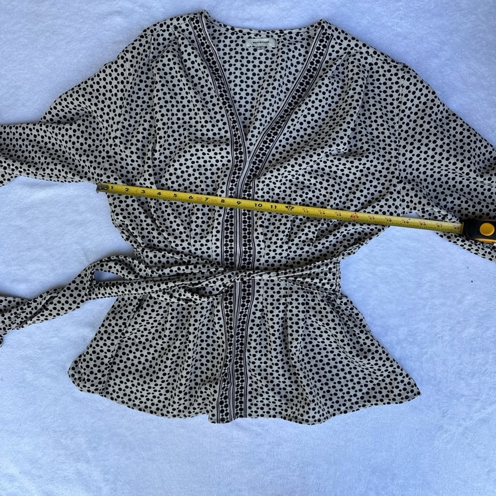 MAX STUDIO  women’s black and white sleeve 3/4 size XL - Picture 6 of 12